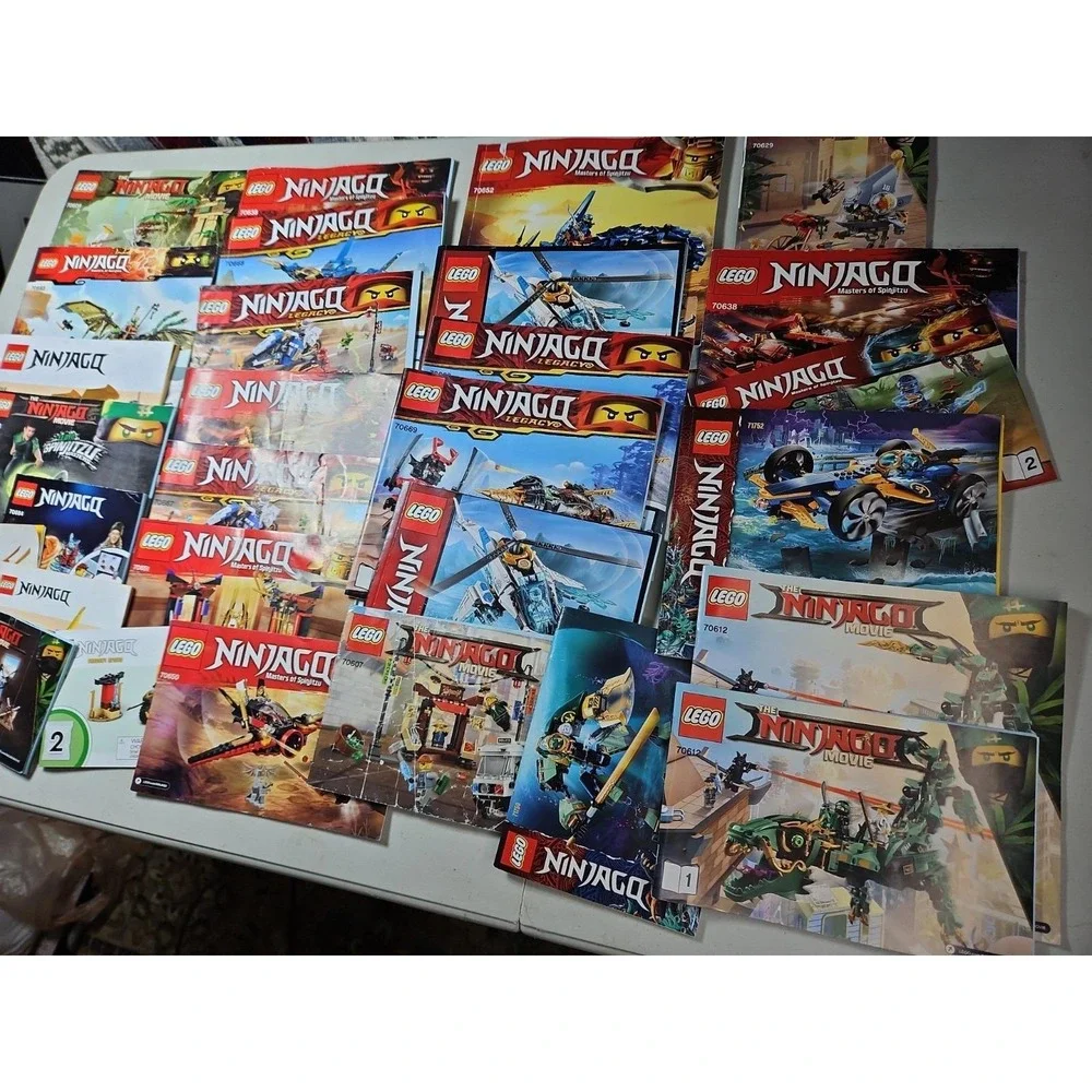 29 Lego INSTRUCTION MANUALS ONLY Lot NINJAGO Movie Spinjitzu Legacy Etc